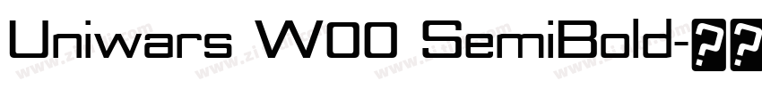 Uniwars W00 SemiBold字体转换